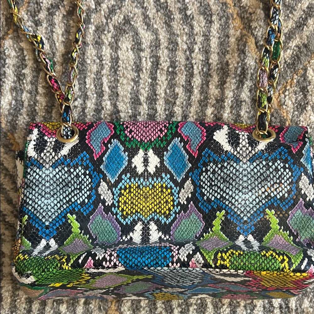 Fashion Nova Python Print Multicolor Patterned Ch… - image 6